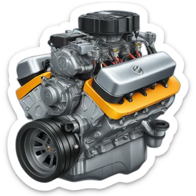 car open engine sticker