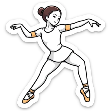 TEXT: “Who are you? I am dancer!” sticker