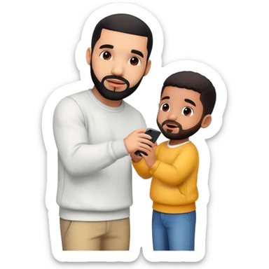Drake and a little kid sticker