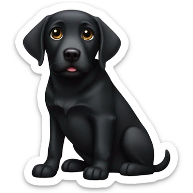 Black Labrador  sticker