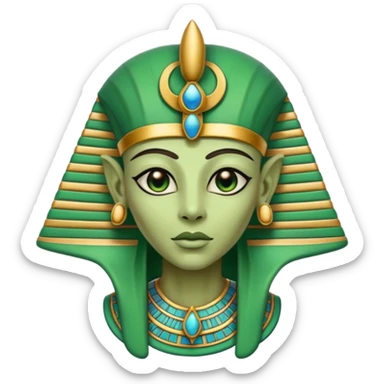 alien ancient egypt sticker