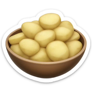 Mash potatoes in a bowl sticker