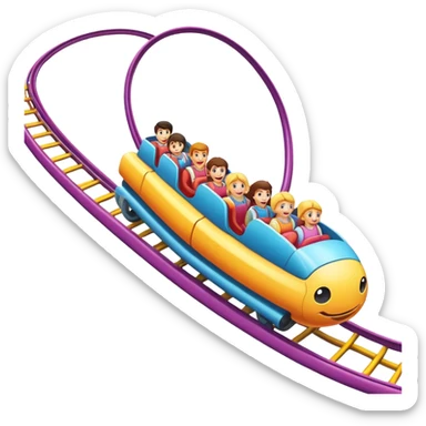 Things at amusement park sticker