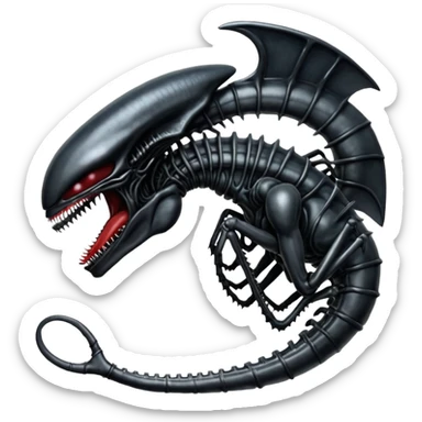 xenomorph from movie alien sticker