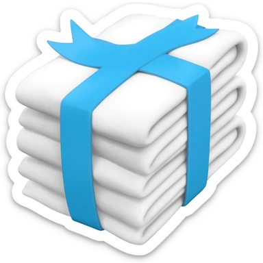 white laundry sticker