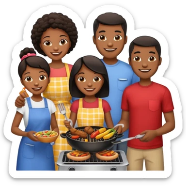 cookout with black family  sticker
