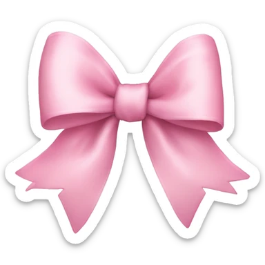 Light pink Christmas bow sticker
