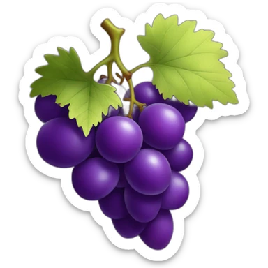 Purple grape sticker