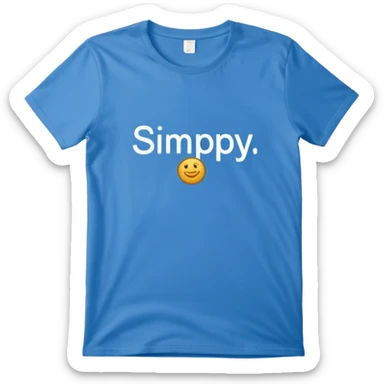 MAGLIETTA BUFFA CON SCRITTO "SIMPY" sticker