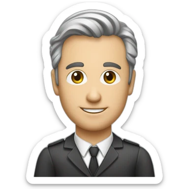 Create an emoji of Frederic Leydier https//www.linkedin.com/in/fredericleydier-school2business-relations sticker