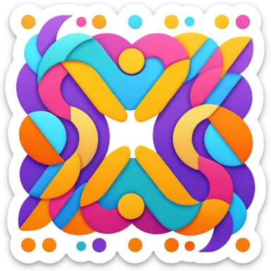 I want to make NUEN, nu means new，EN means energy. want to break them down into 2 patterns sticker