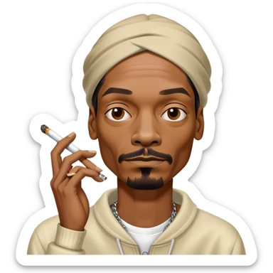 Snoop dogg smoking  sticker