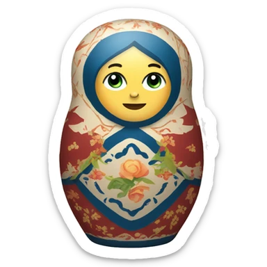 nesting doll sticker