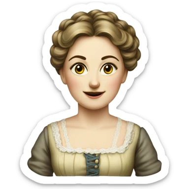 seamstress of the late 19th century sticker