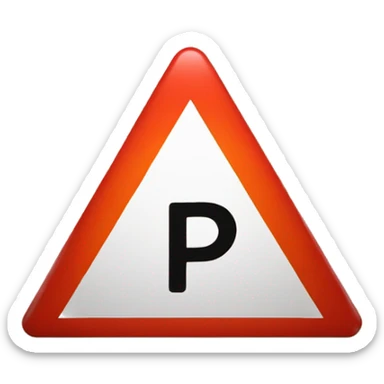 hazard triangle with the text "P1 Alert" inside it sticker