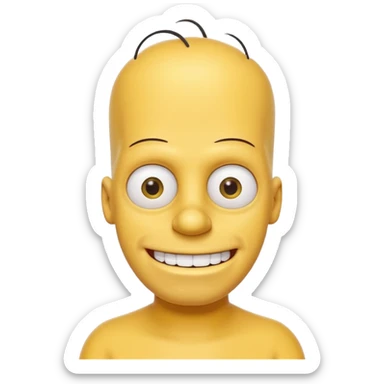 the simpsons, another character sticker