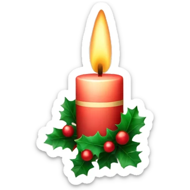 Christmas Candle  sticker