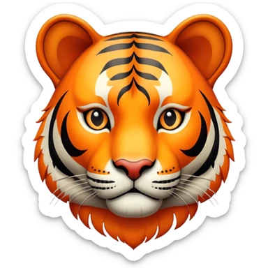 Vintage circus tiger sticker