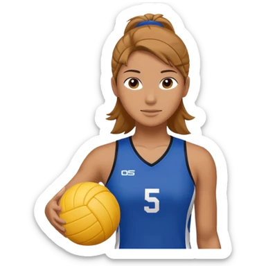 volleyball player sticker