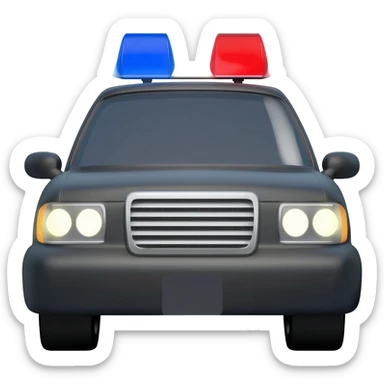 police car sticker