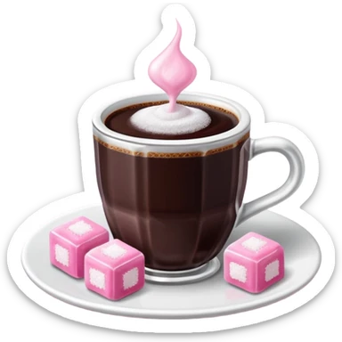 turkish coffe with turkish delight sticker