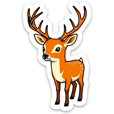 10 point buck sticker