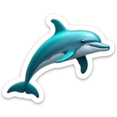 A Dolphins in the sea sticker