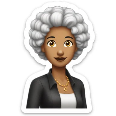 Afro-Cuban-Mrs-Klaus sticker