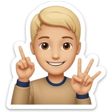 Un humain qui dit OK sticker