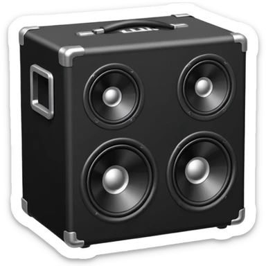 DJ loud speaker box stage 2d angle  sticker