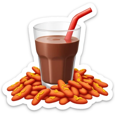 Hot cheetos and chocolate milk sticker