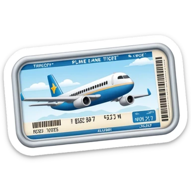 Billet d'avion  sticker