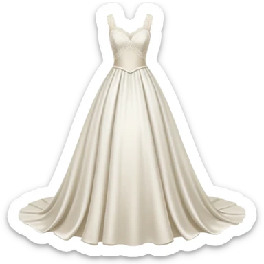 white wedding dress sticker