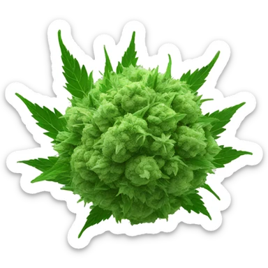 cbd bud ball sticker