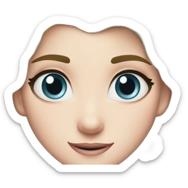 Roll your eyes elsa sticker