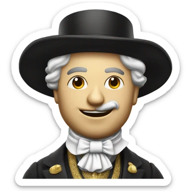 photorealistic british aristocrat with two money bag sticker