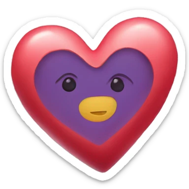 Heart with halo sticker