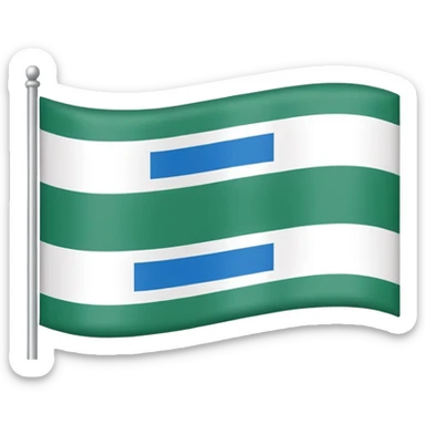 a flag emoji of the flag of Siberia sticker