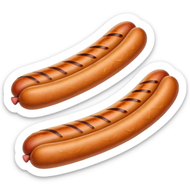 a single sausage sticker