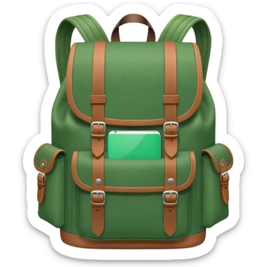 backpack to camping sticker