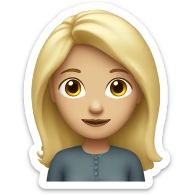 wife with fair-haired  sticker