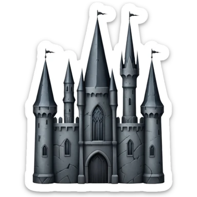 make an emoji about a castle of the movie Edward Scissorhand
 sticker
