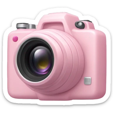 Light pink camera sticker