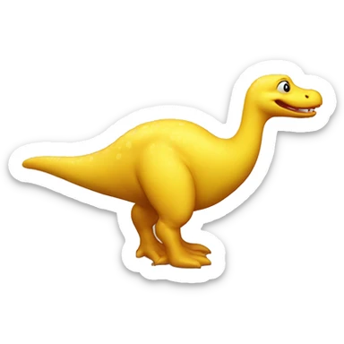Rubber ducky dinosaur sticker