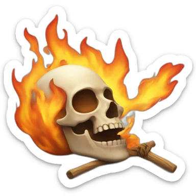 Dead and Fire sticker