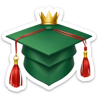 Corona d’alloro laurea  con nastro  sticker