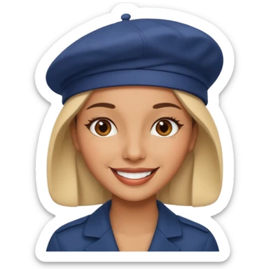 Urban French woman  sticker