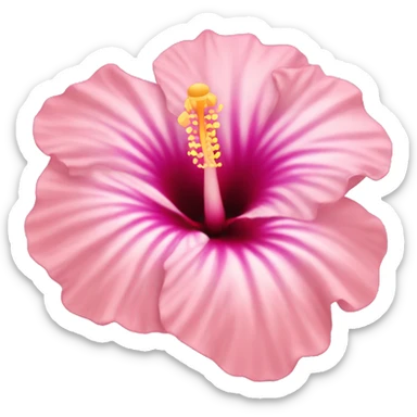 Pastel hibiscus  sticker