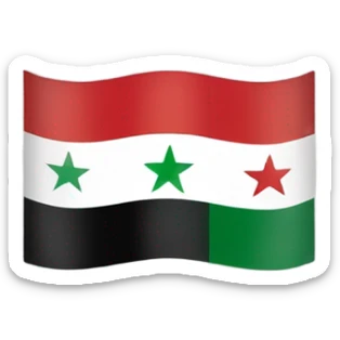 New Syrian flag  sticker