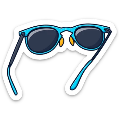 colorful summer sunglasses sticker